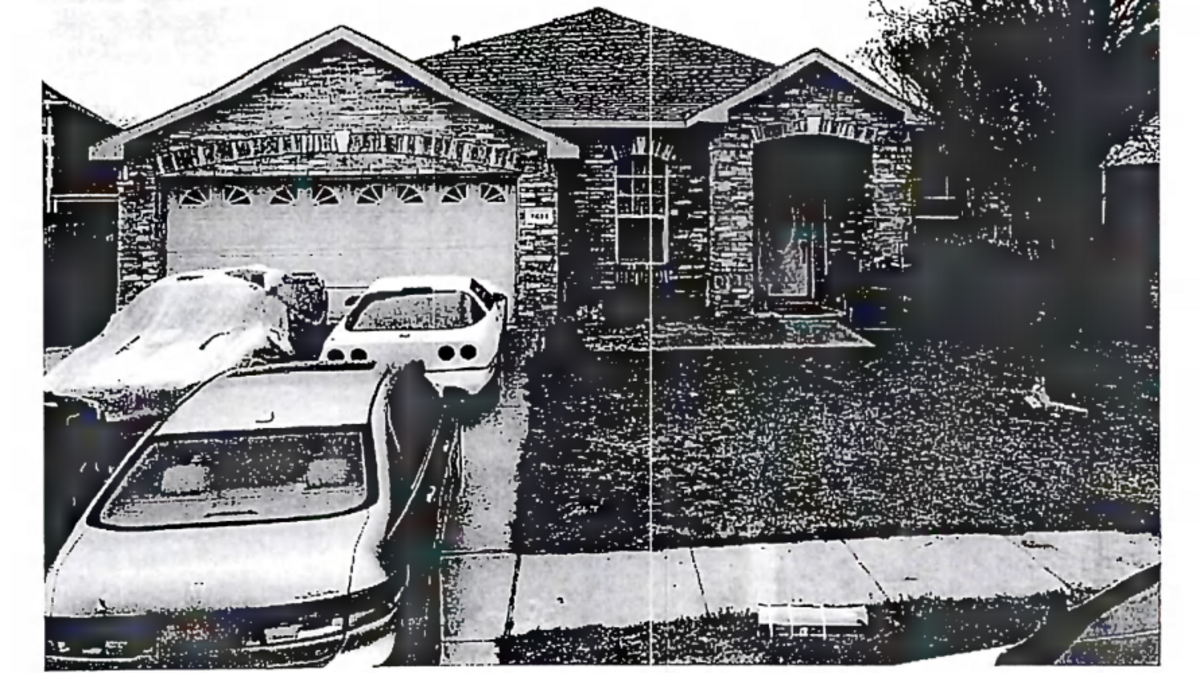 This image from an Arlington police search warrant shows the house at 7411 Lake Whitney Drive in Arlington, owned by Regla Becquer. Becquer, who has been charged with abandoning and endangering a disabled woman in her care, is under investigation after alleged abuse at her unlicensed group homes.